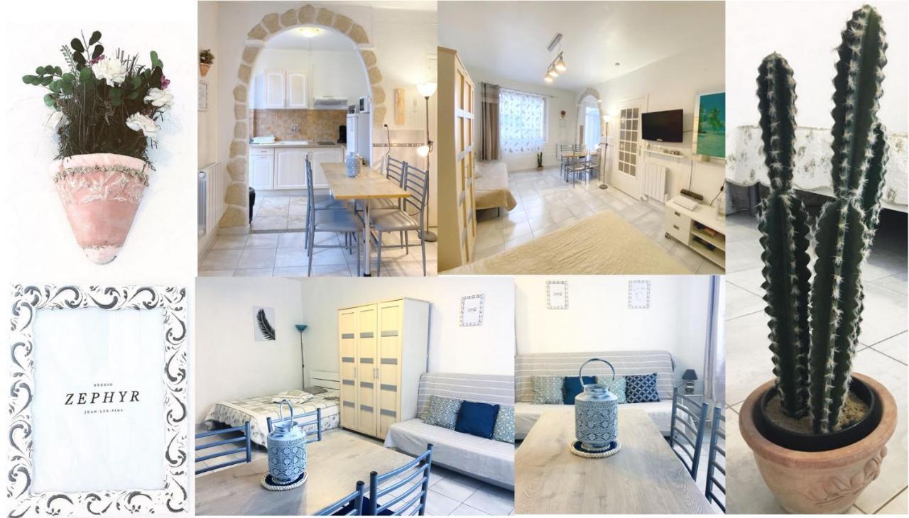 Locatonyc Zéphyr grand studio climatisé plage centre Juan-les-Pins Exterior foto